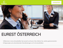Tablet Screenshot of eurest.at